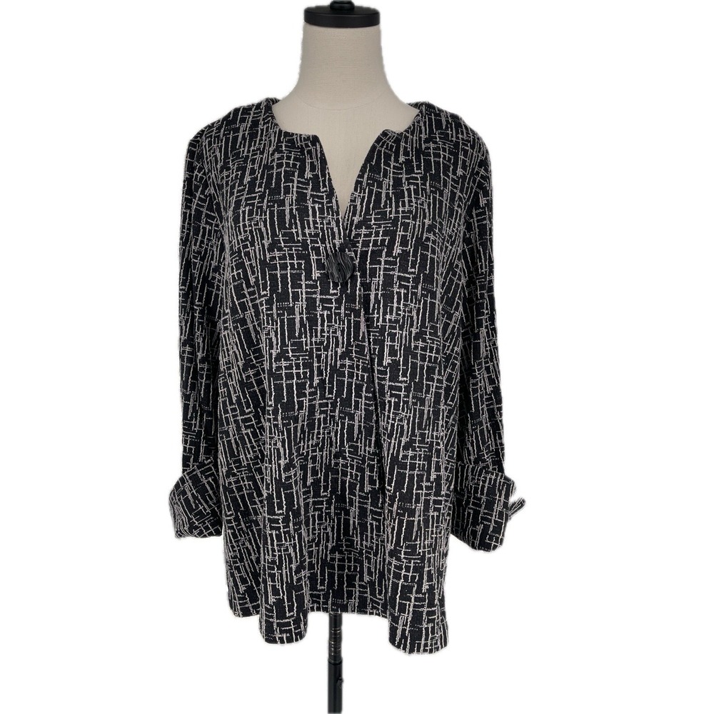 Yushi Jacket Size XL One Button Textured Long Sleeve Lagenlook Art To Wear Artsy